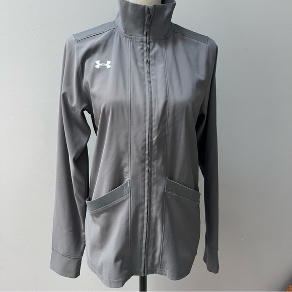 Under Armour Women's Graphite Pre-Game Woven Jacket  size XS - Picture 1 of 12